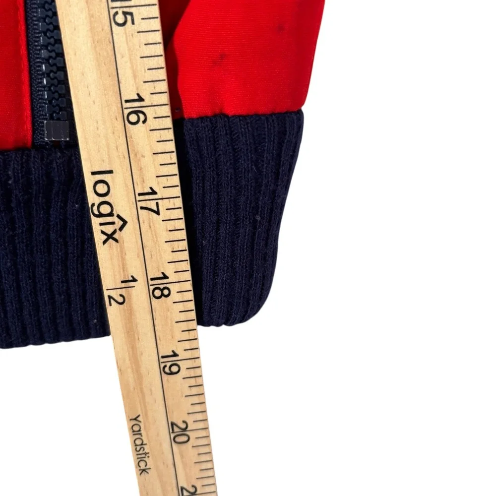 VTG kids Ski snow Wear Red 1/4 Zip Pullover Jacket Sz S 7/8‎ 90s 80s Korea Made